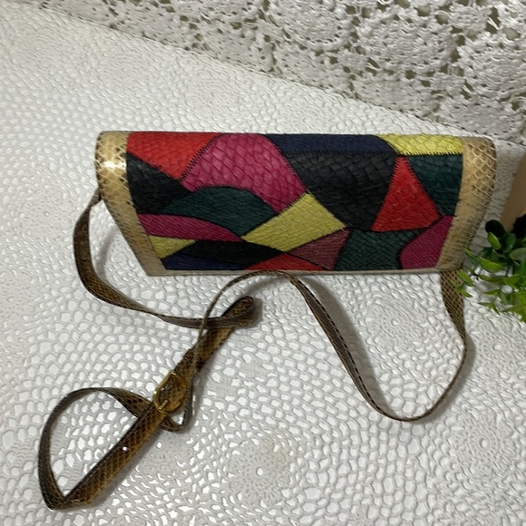 Vintage reptile skin purse clutch - Picture 3 of 9